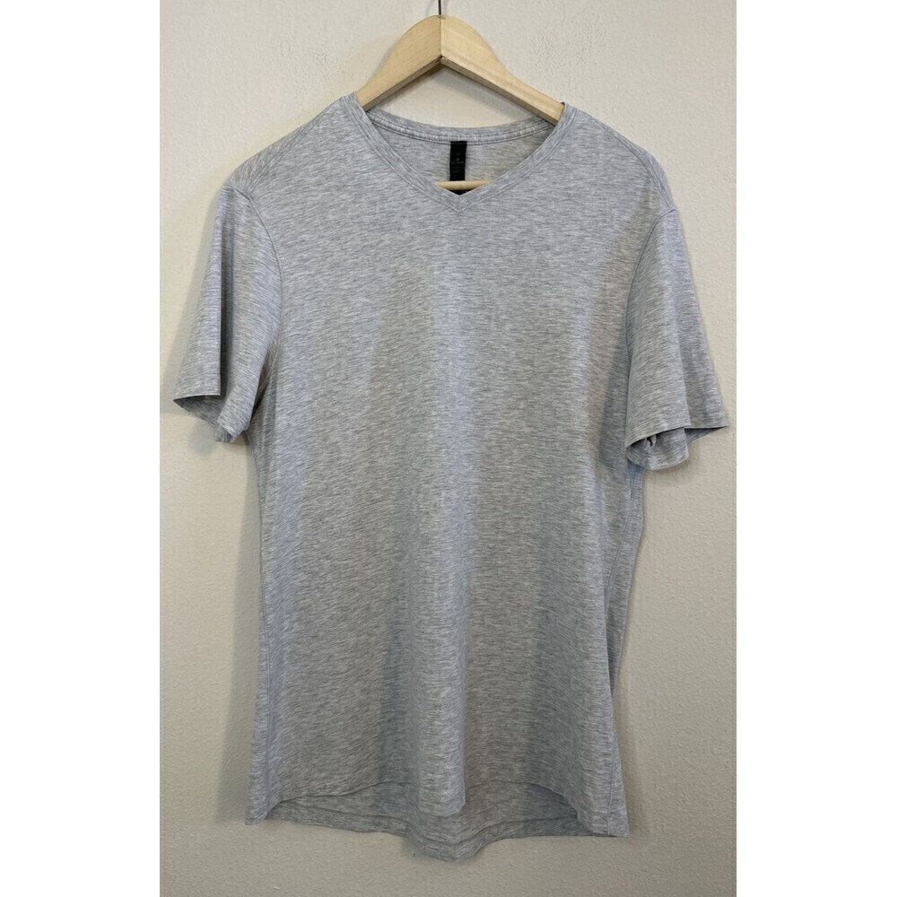 LULULEMON Men 5 Year Basic Tee Updated Fit Heathered Light Gray Size Medium